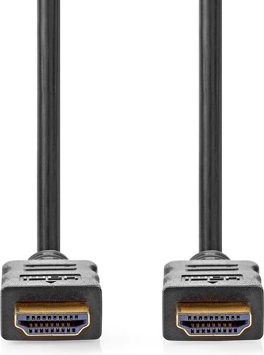 Nedis High Speed HDMI Cable with Ethernet | 4K@60Hz | ARC | 18 Gbps | 10.0 m | Round | PVC | Black