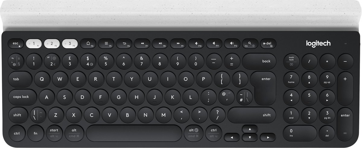 Logitech K780 Multi-Device - ND - Tastatur - Nordisk - Sort