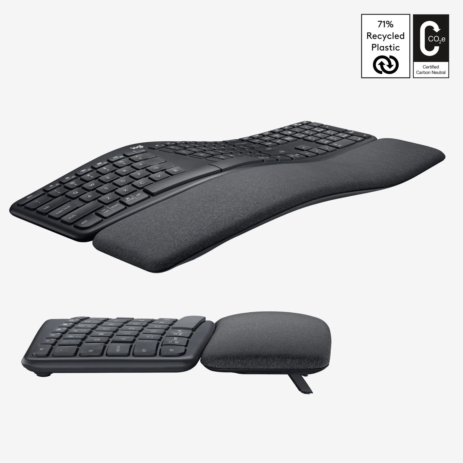 Logitech ERGO K860 Wireless Ergonomic - US (ISO) - Gaming Tastatur - Amerikansk engelsk - Sort