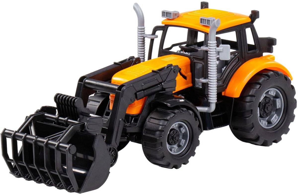 Cavallino Toys Cavallino Tractor with Loader Yellow Scale 1:32