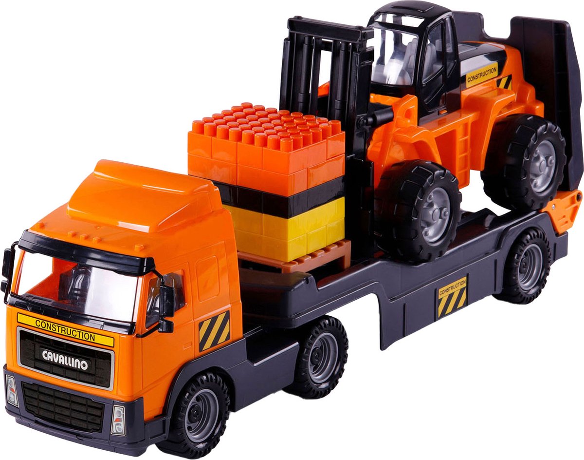 Cavallino Toys Cavallino Truck with Trailer and Forklift Scale 1:16