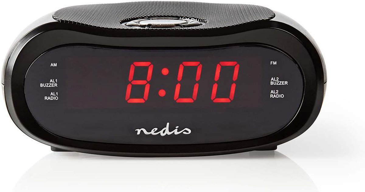 Nedis CLAR001BK - clock radio - AM/FM