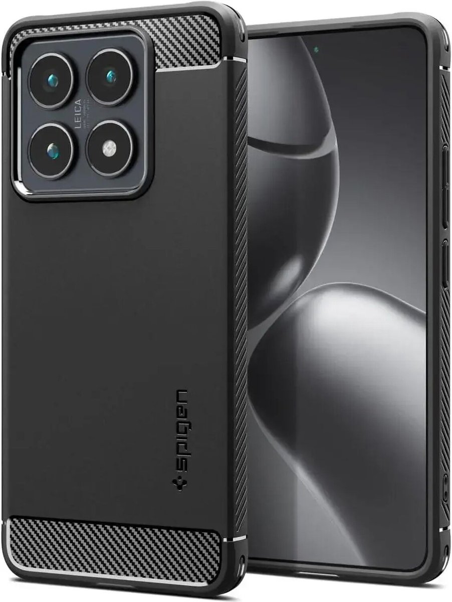 Spigen Rugged Armor - matte black - Xiaomi 14T Pro