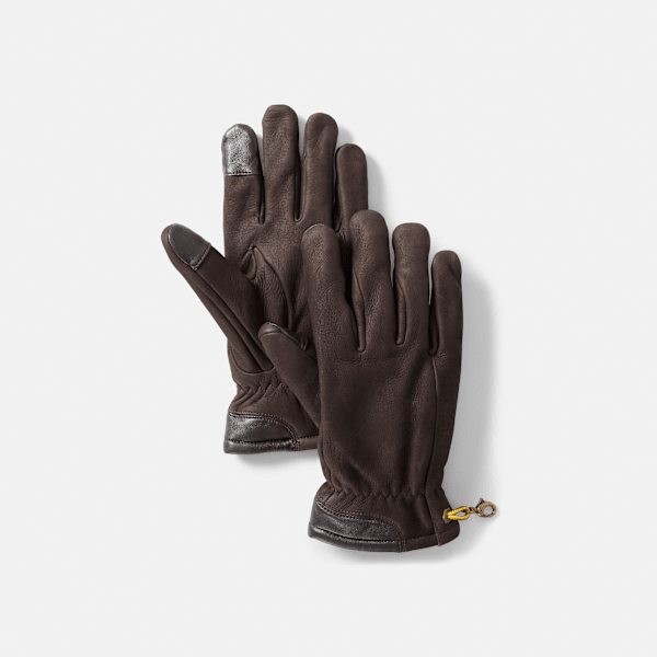 Timberland - Guanto in Pelle Winter Hill da Uomo in marrone, Uomo, marrone, Taglia: L