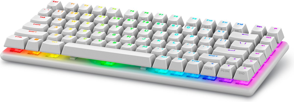 Dell Alienware Pro Wireless Gaming Keyboard - keyboard - QWERTY - US - lunar light - Gaming Tastatur - Amerikansk engelsk - Hvid