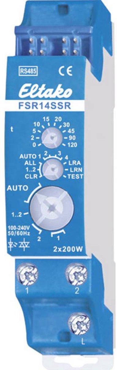 FSR14SSR Eltako bus RS485 Actionneur de commutation 2 canaux profilé Puissance de coupure (max.) 400 W