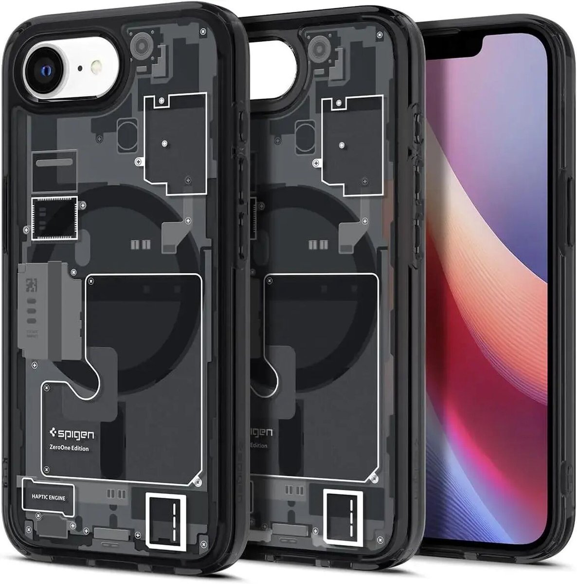 Spigen Ultra Hybrid MagSafe - zero one black - iPhone 17e/16e
