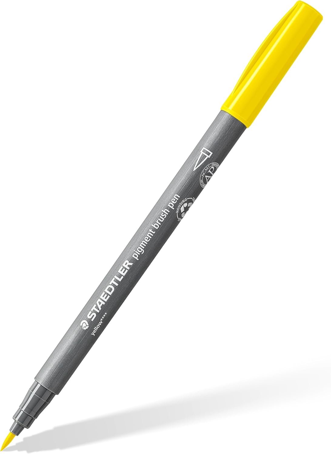 Staedtler BRUSH PIGMENT PEN, ÆSKE 10 STK, GUL