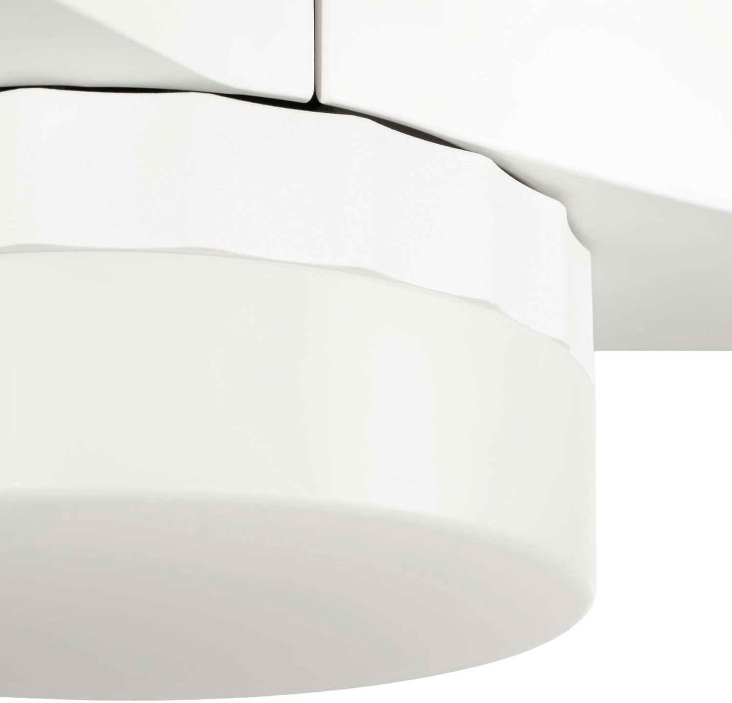 Novri LED-Deckenventilator, weiß, Ø 132 cm, CCT, leise - Lucande - Wohnzimmer - Modern - Kunststoff