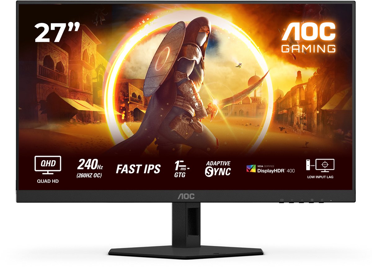 27" AOC Q27G4ZR - 27" | 2560 x 1440 | 240Hz | Fast IPS