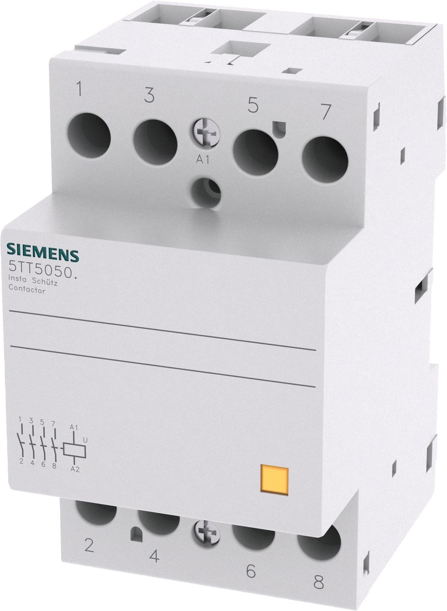 Siemens 5TT5050-2 Contacteur dinstallation 4 NO (T) 8 W 63 A Piece 1 pc(s)
