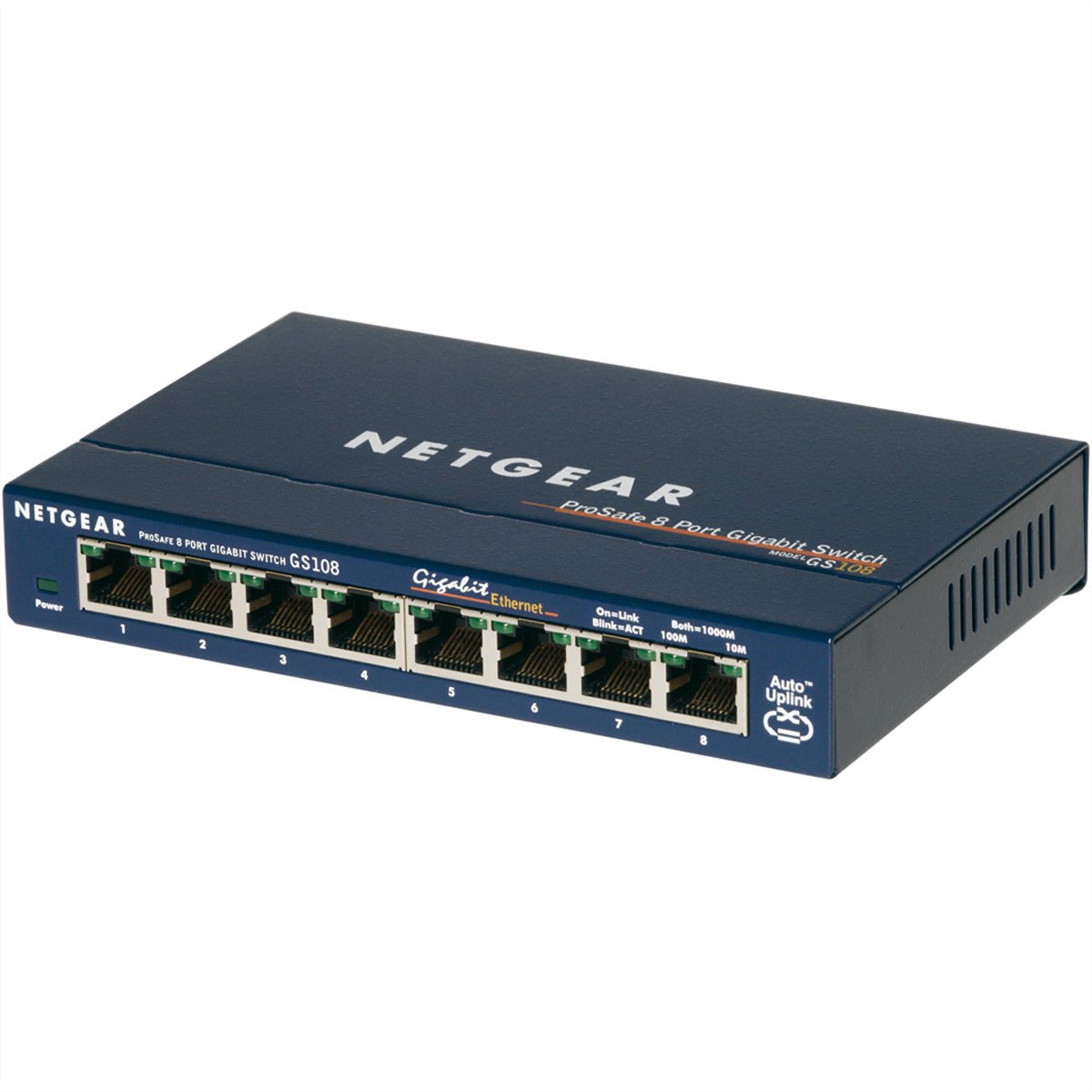 Netgear ProSAFE GS108 8-Port Gigabit Ethernet Unmanaged Switch