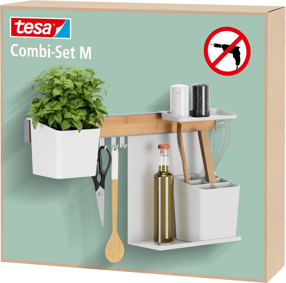 tesa 70041-00000-00 Set mixte blanc 1 set