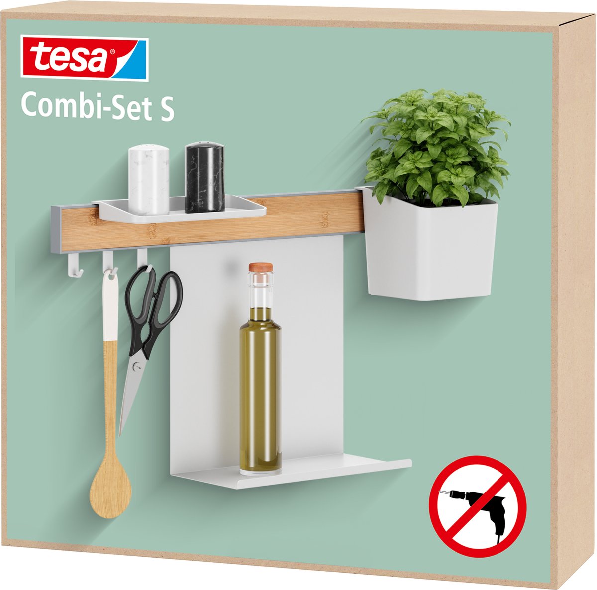 tesa 70040-00000-00 Set mixte blanc 1 set