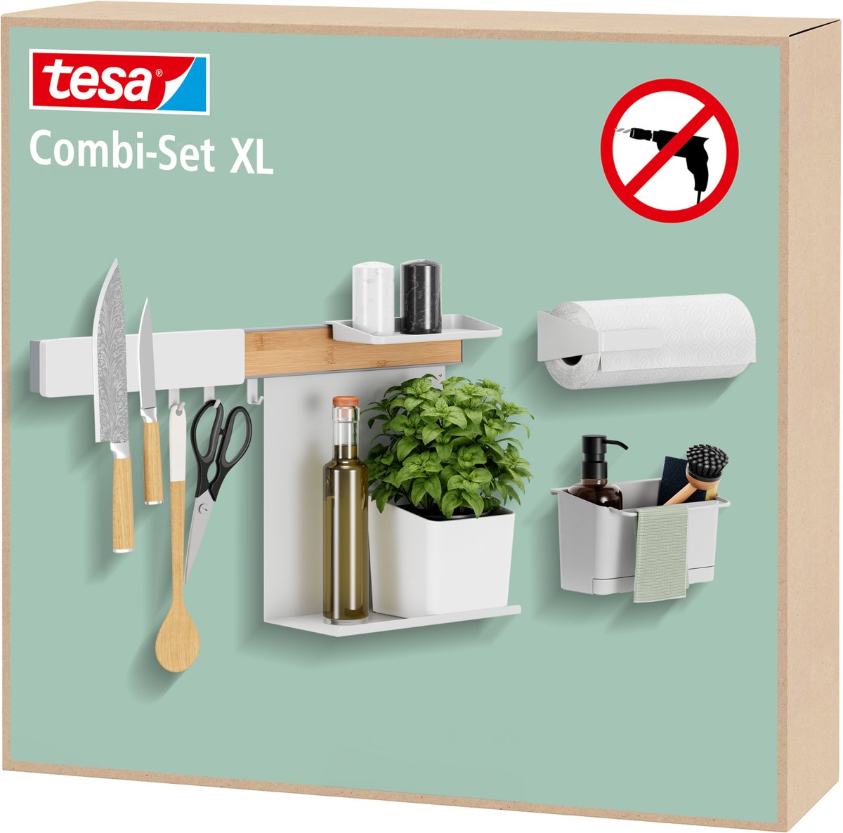 tesa 70043-00000-00 Set mixte blanc 1 set