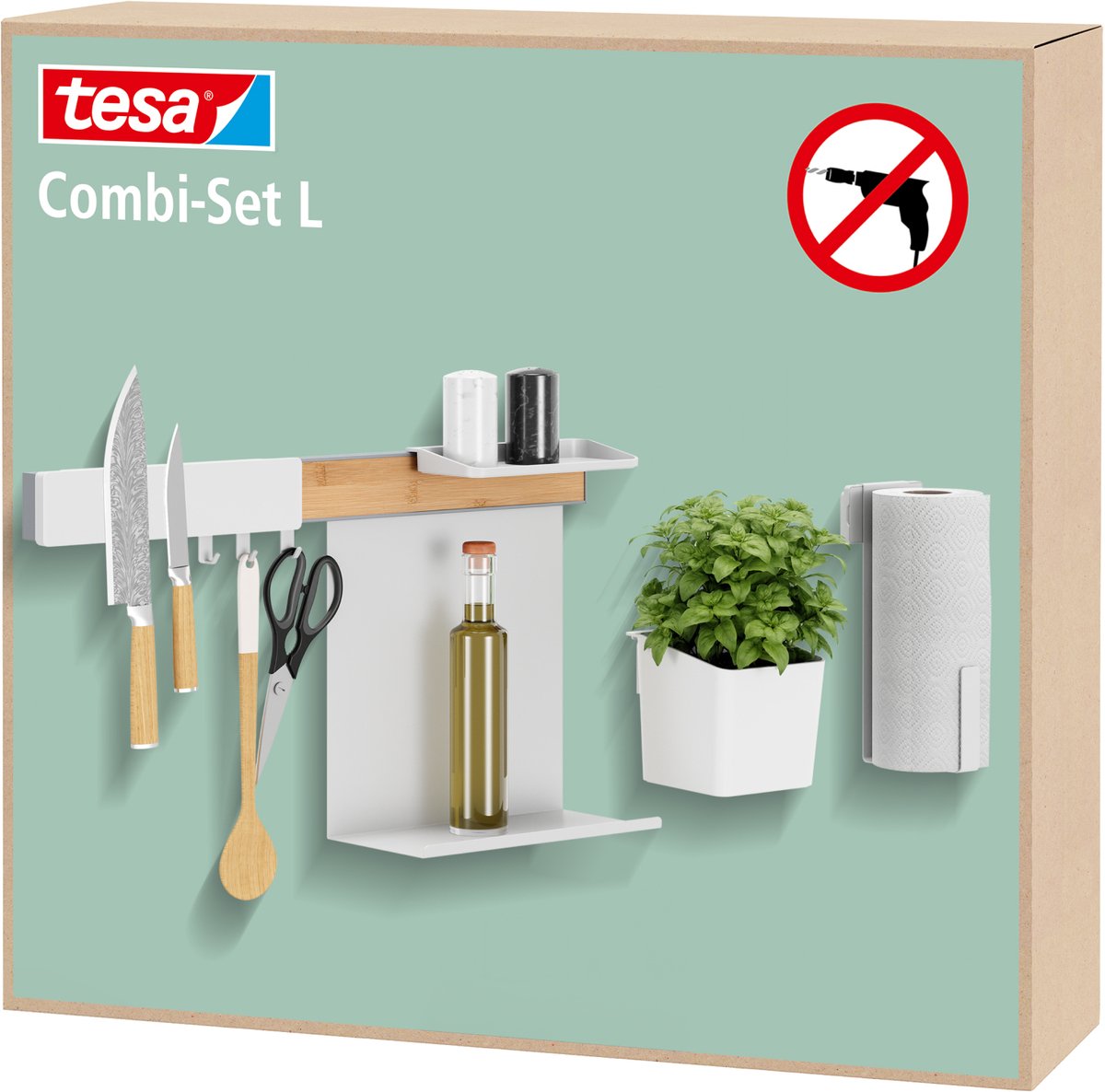 tesa 70042-00000-00 Set mixte blanc 1 set