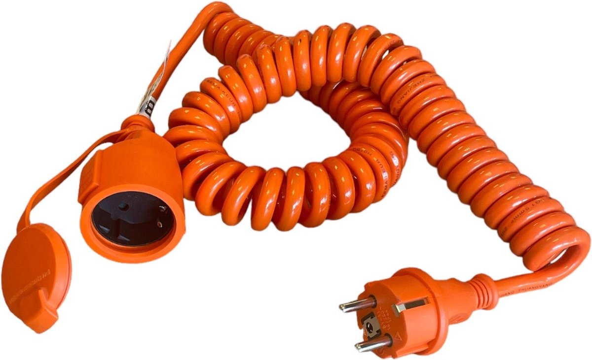 Rallonge AS Schwabe 70413 5 m orange câble spiralé
