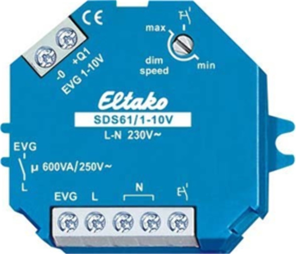 Eltako 61100800 Variateur pour rail DIN bleu