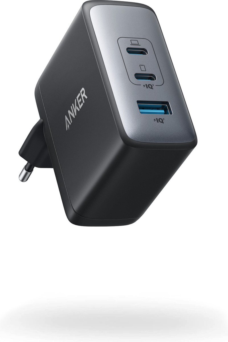 Anker 736 Charger Nano II 100W 1x USB-A 2x USB-C Power Adapter- Black