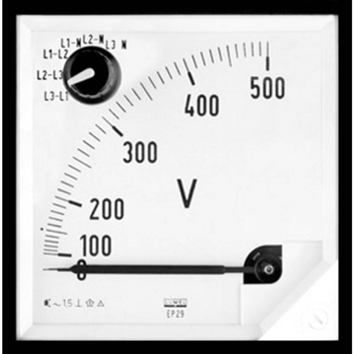 Lumel EP27 500V EP27 500V Voltmètre ferromagnétique 500 V/AC Ferromagnétique