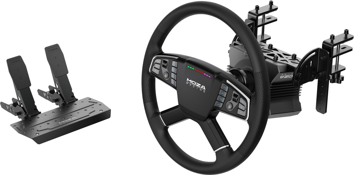 Moza Racing Truck Bundle (R5 + TSW) - Steering wheel & Pedal set - PC