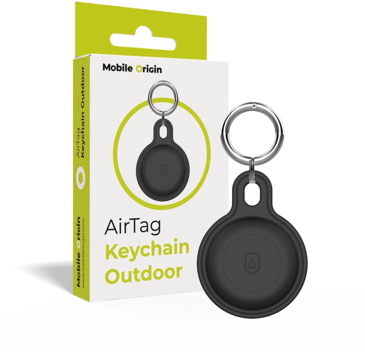 Mobile Origin AirTag Outdoor KeyChain - black