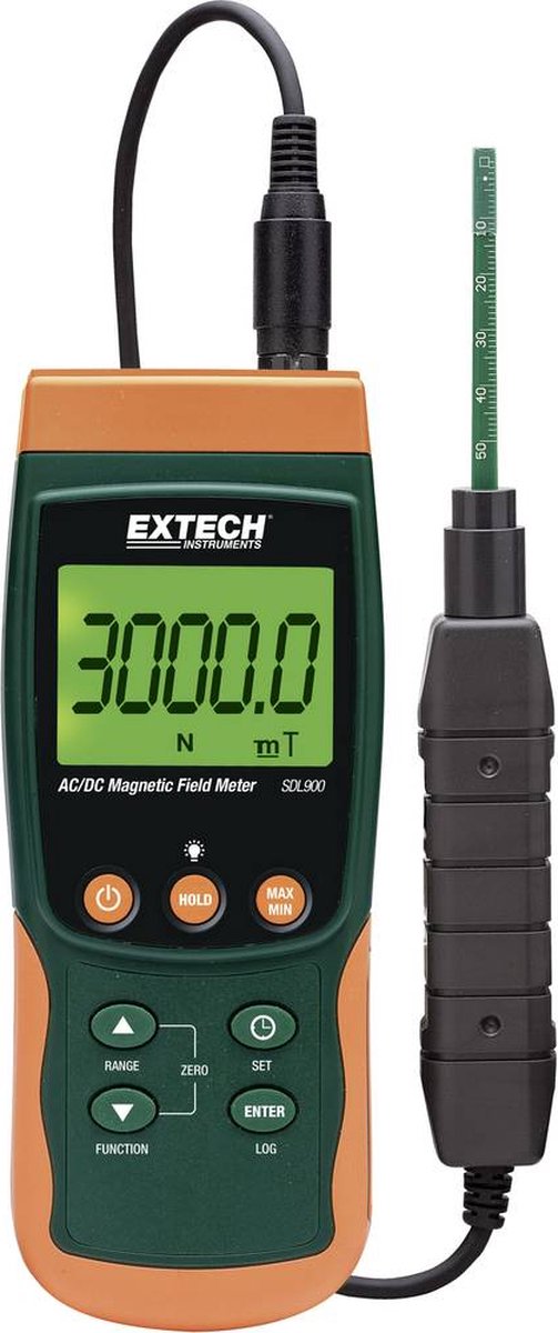 Extech SDL900 Analyseur de champ magnétique avec fonction danalyseur de données, avec slot pour carte SD