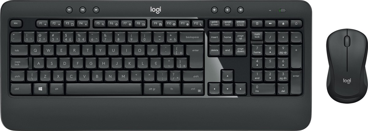 Logitech MK540 Advanded Wireless Combo - US - Tastatur & Mus sæt - Amerikansk engelsk - Sort