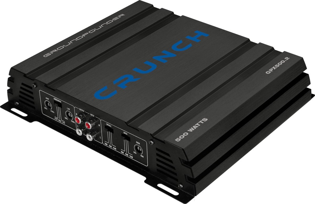 Ampli auto 2 canaux Crunch GPX-500.2 250 W noir