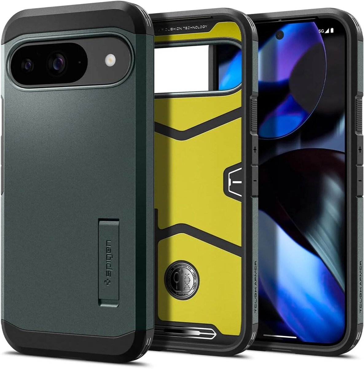 Spigen Tough Armor - abyss green - Google Pixel 9 Pro/Pixel 9
