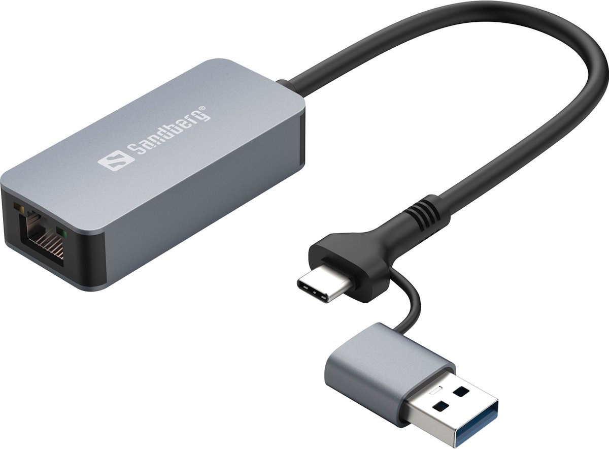 Sandberg USB-C to 2.5G Ethernet Adapter