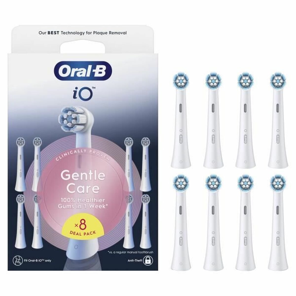 Oral-B Tandbørstehoveder iO Gentle Care - 8 stk.