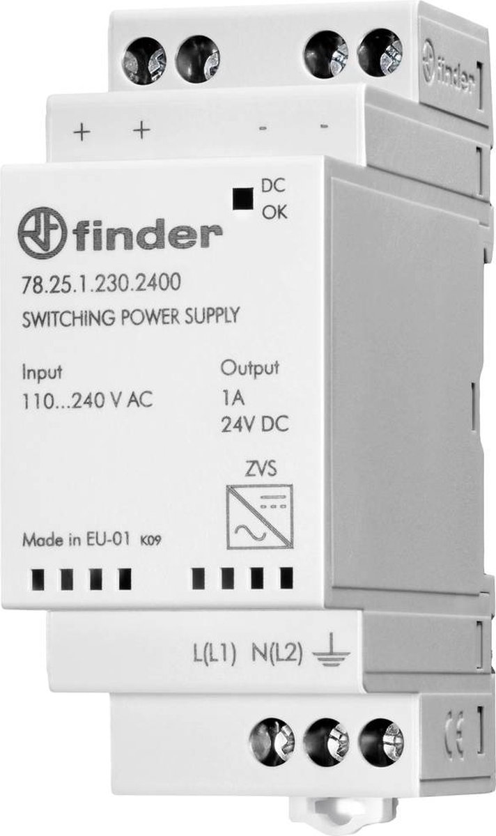 Finder 78.25.1.230.2400 Alimentation rail DIN 24 V/DC 1 A 25 W Nbr. de sorties:1 x Contenu 1 pc(s)
