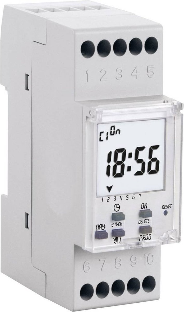 Perry Electric 1IO7081 Minuterie numérique programme hebdomadaire 3500 W IP20 réserve de marche