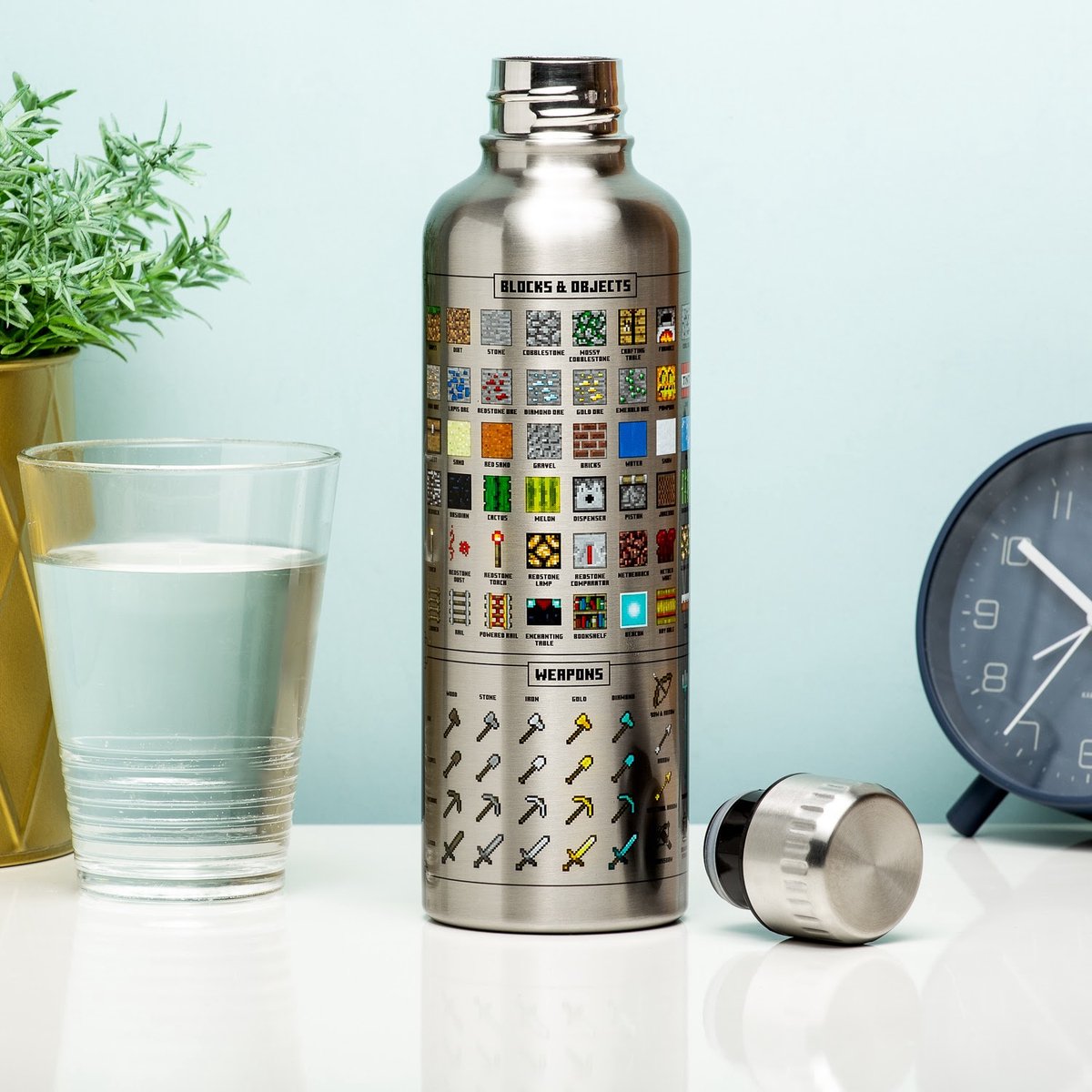 Paladone Minecraft Metal Water Bottle 500 ml