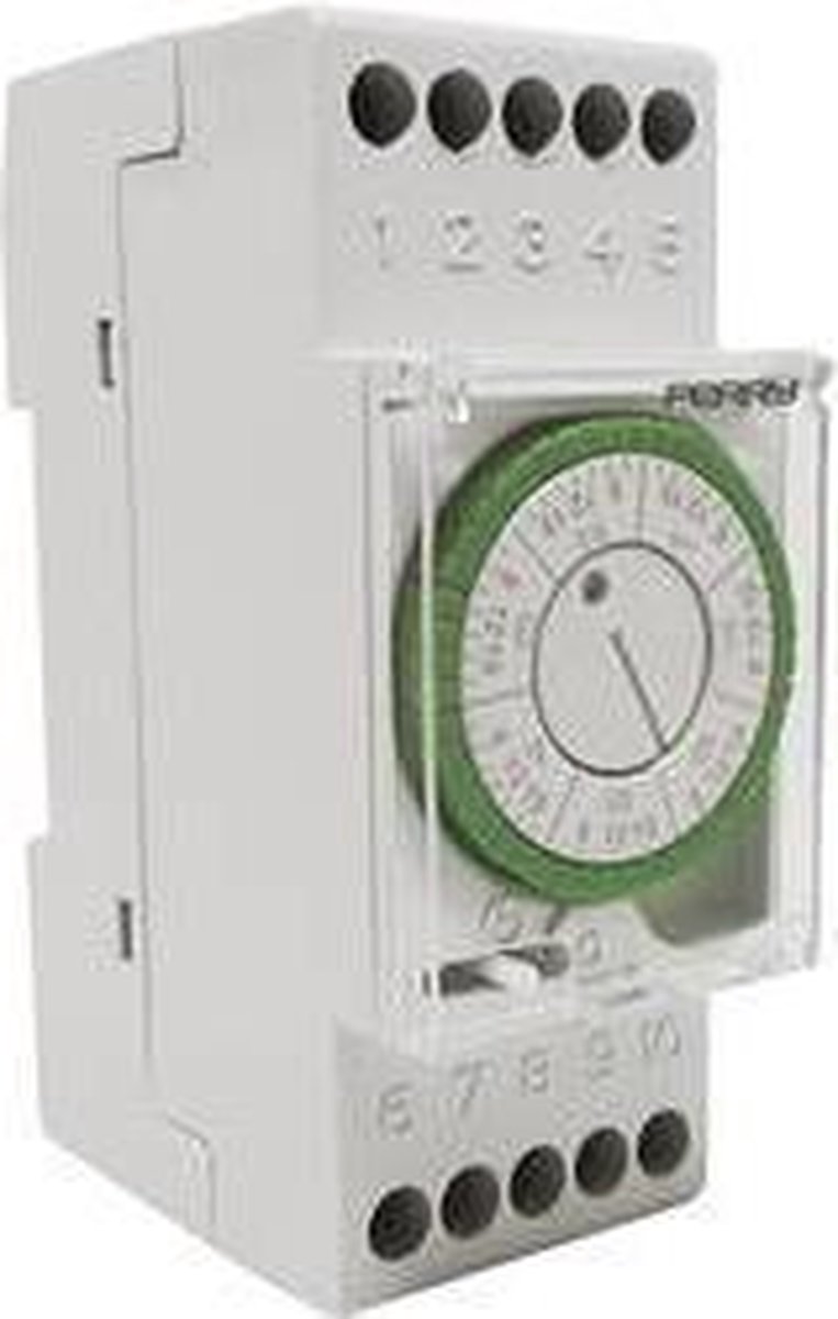 Wallair 1IO0024 Minuterie analogique programme hebdomadaire 3500 W IP20 réserve de marche