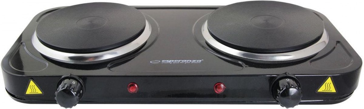 Esperanza Køkkenmaskine Electric Hot Plate Cotopaxi Black (2 x 1000W)