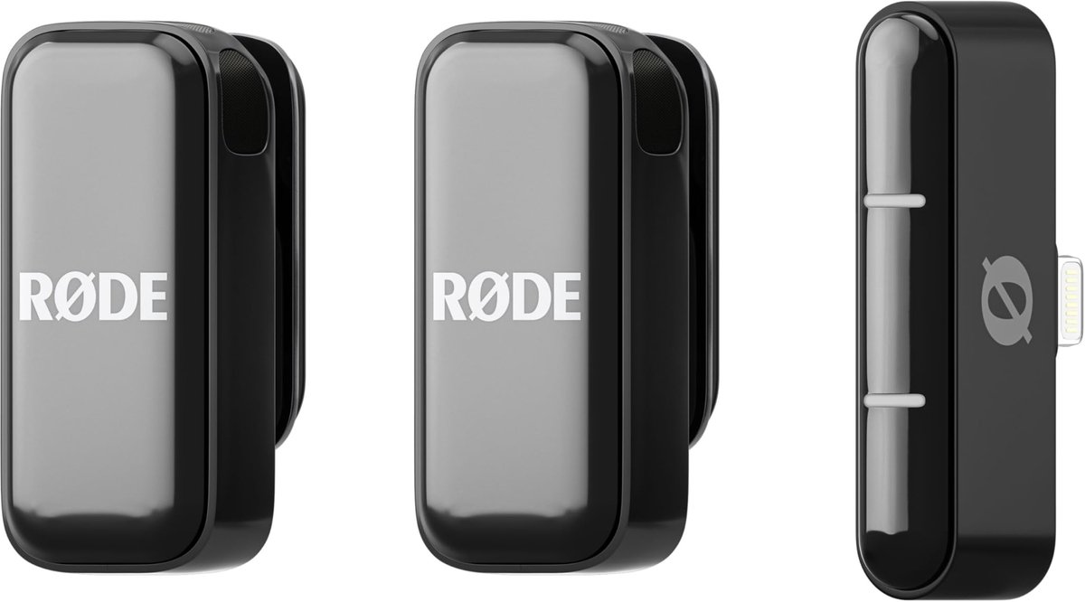 Micro-cravate Micro sans fil Rode Wireless Micro Lightning Type de transmission (détails):radio avec bonnette anti-vent