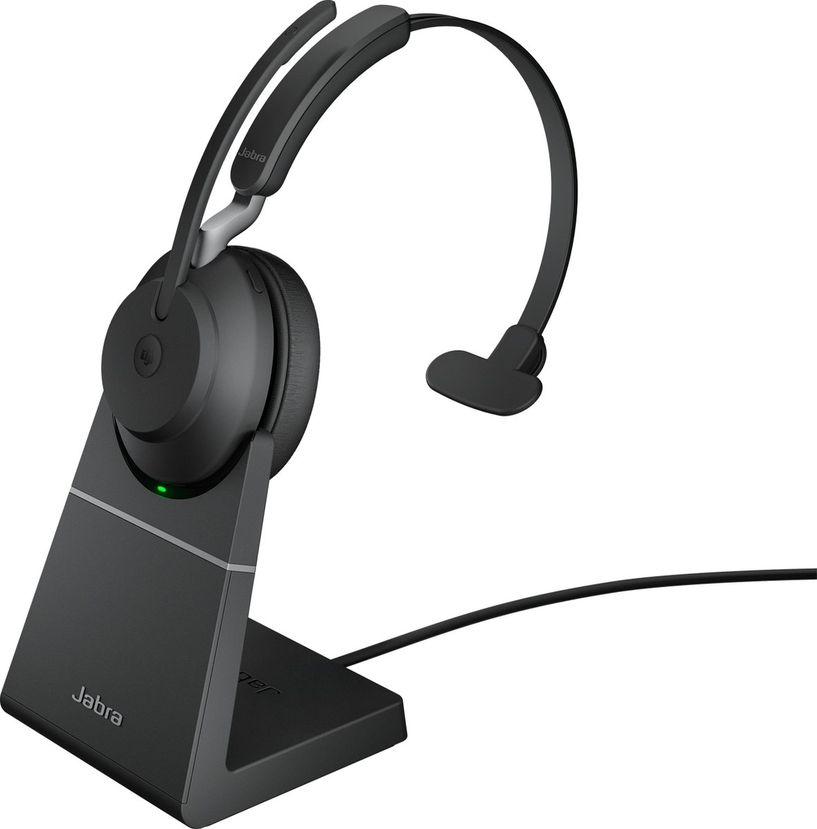 Jabra Evolve2 65 Link380a MS Mono Stand Black