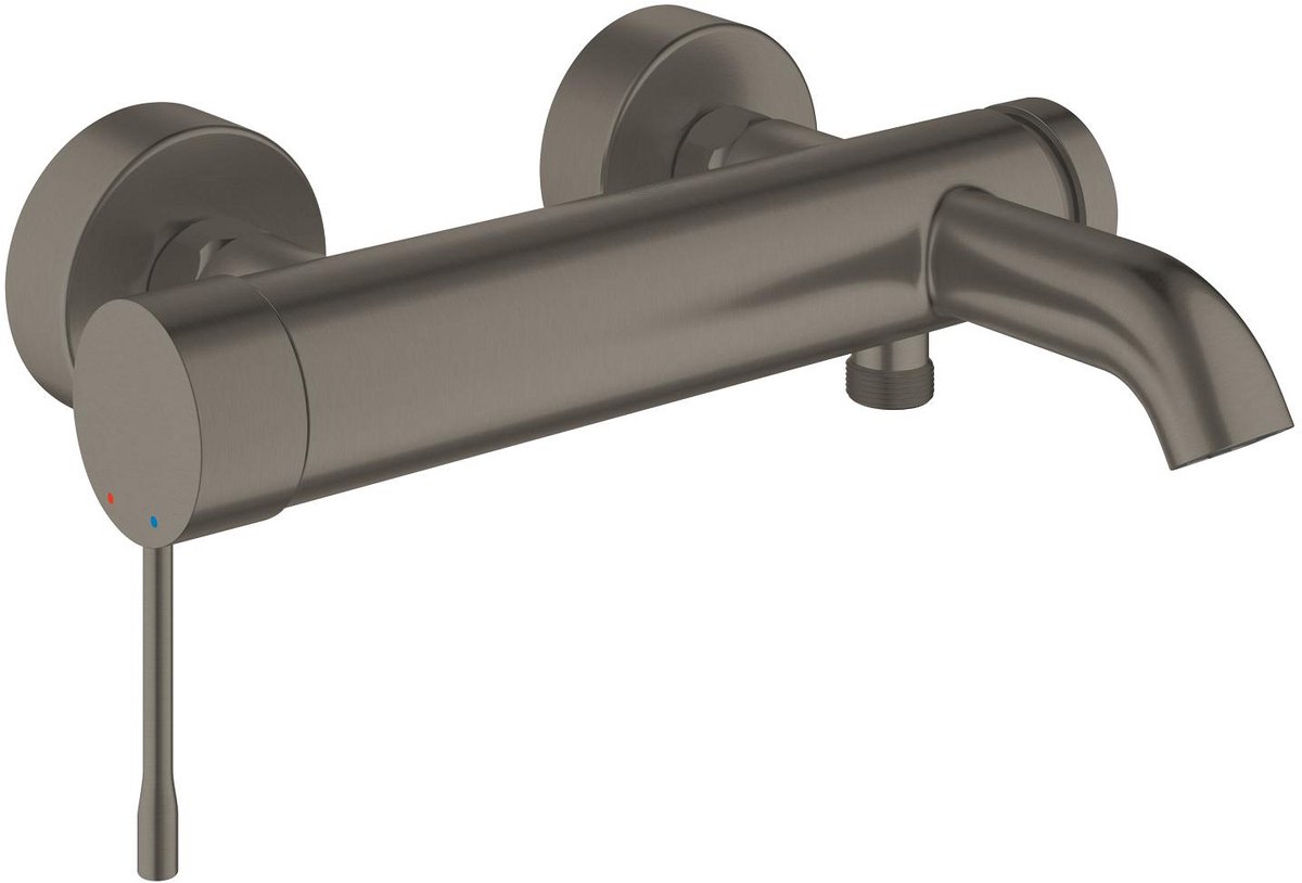 Grohe Essence Etgrebsbatteri til kar & brus, Børstet Hard Graphite