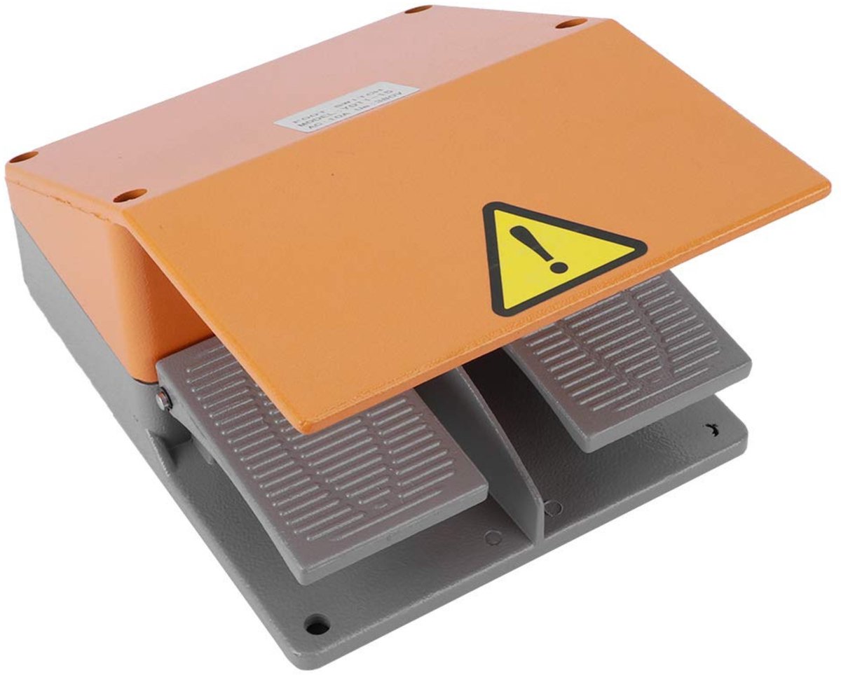 TRU COMPONENTS Interrupteur à pédale 220 V/AC, 380 V/AC 10 A 2 pédales 2 NF (R), 2 NO (T) 1 pc(s)