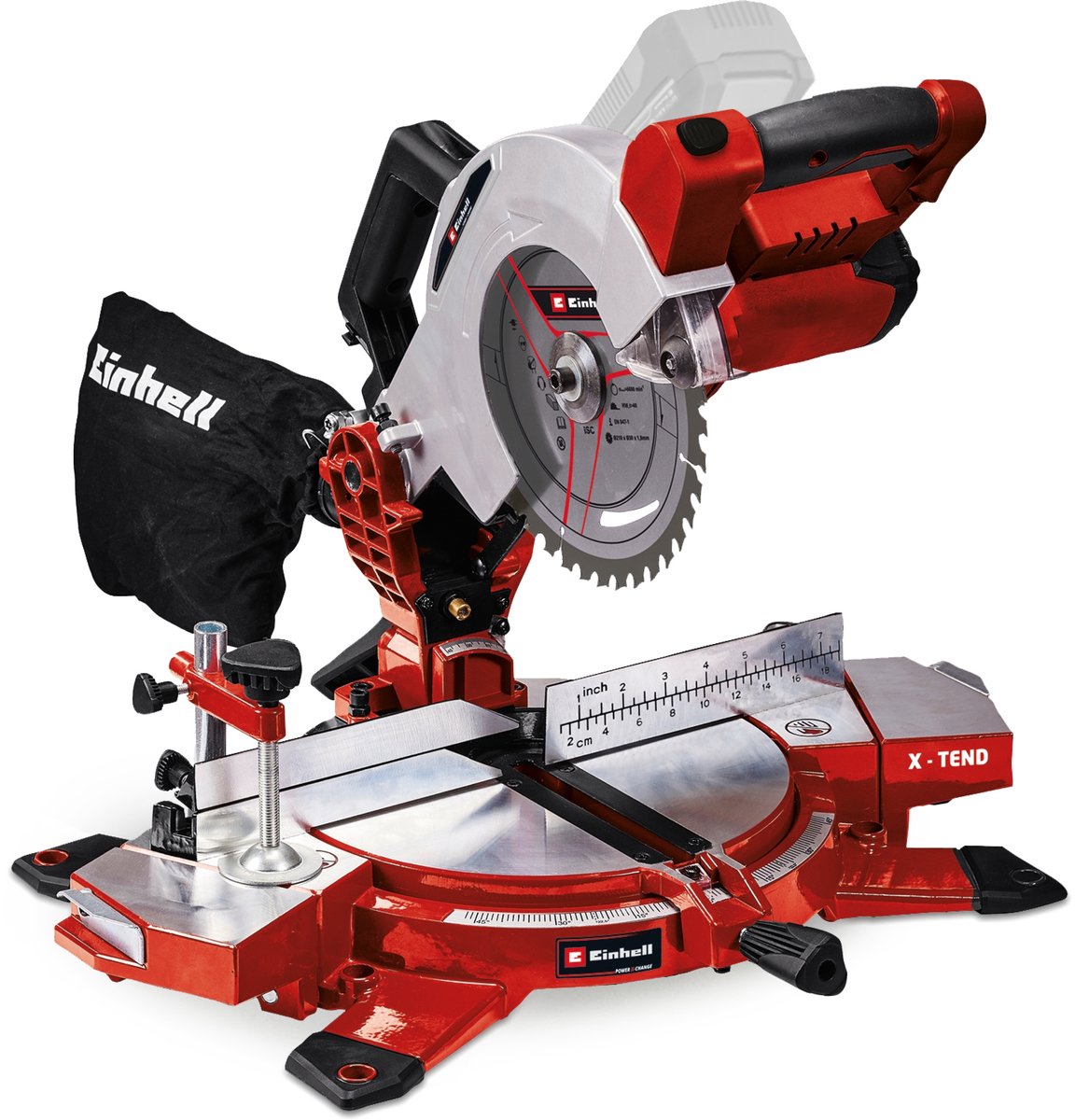 Einhell TE-MS 18/210 akku kap-/geringssav Ø210 mm 18V u/batteri og lader
