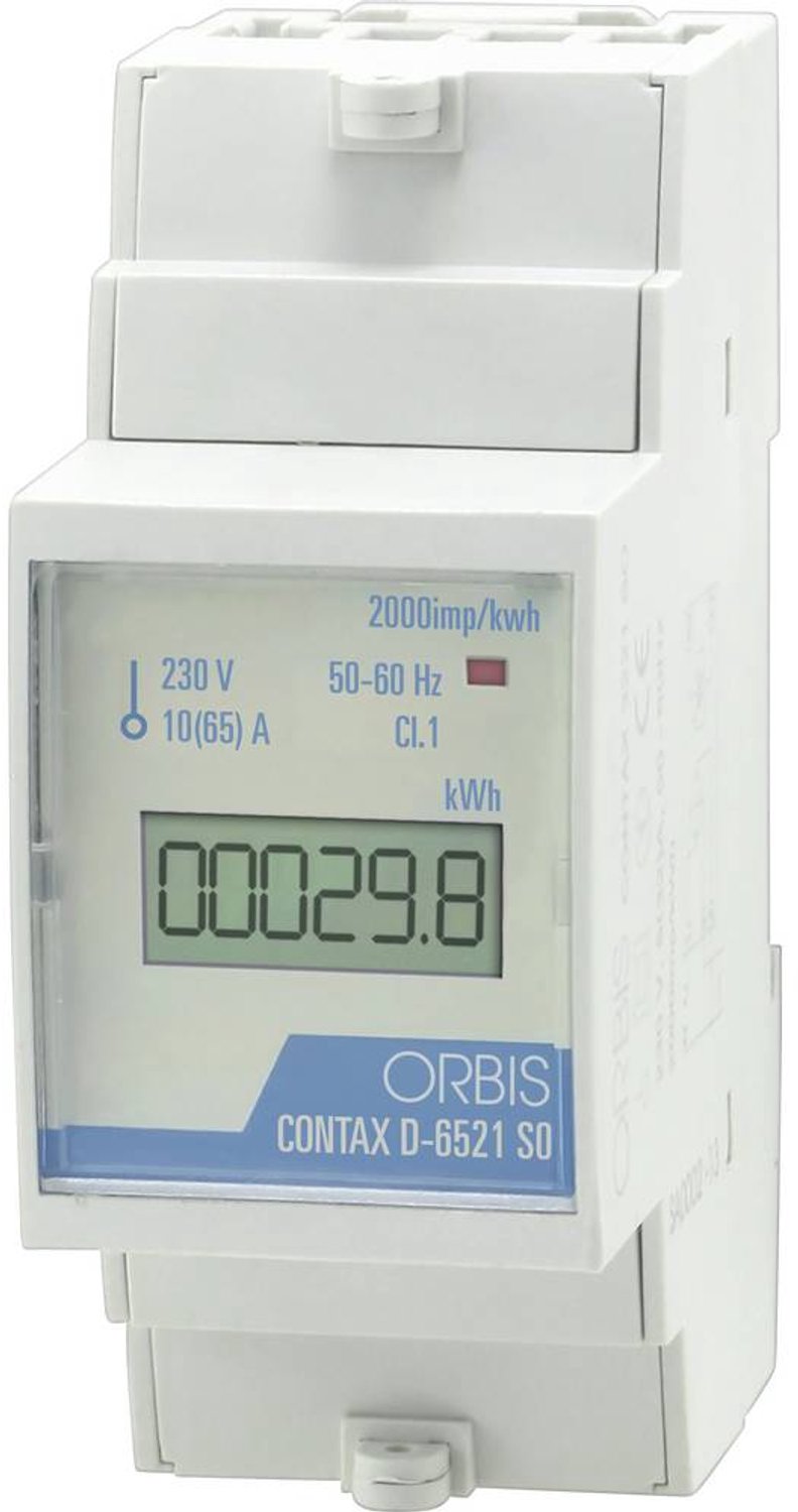 ORBIS Zeitschalttechnik kW-Zähler OB707100 Compteur d'énergie monophasé  numérique 65 A conformité  MID: non  1 pc(s)