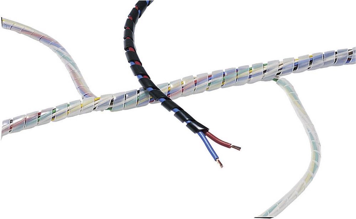 Gaine spirale 10 à 100 mm HellermannTyton SBPAV09-PA6-BK-30M 161-44200 noir 30 m
