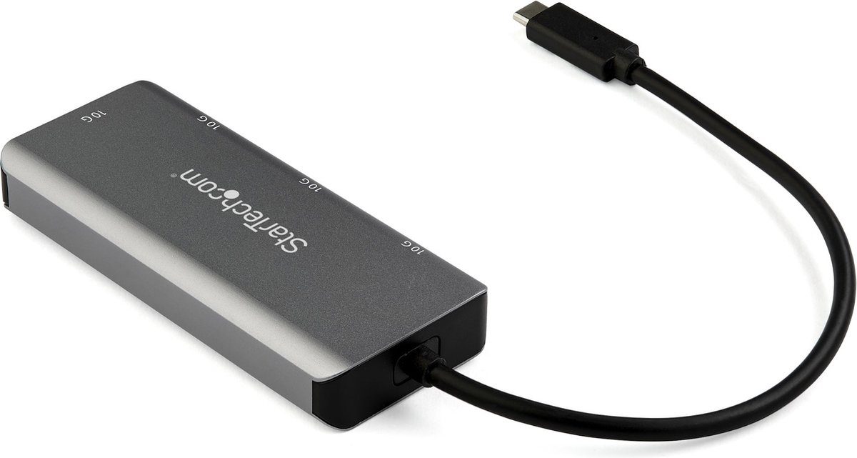 StarTech.com 4 -Port USB-C Hub (10Gbps) with 2x USB-A & 2x USB-C - hub - 4 ports USB hub - 4 ports - Grå