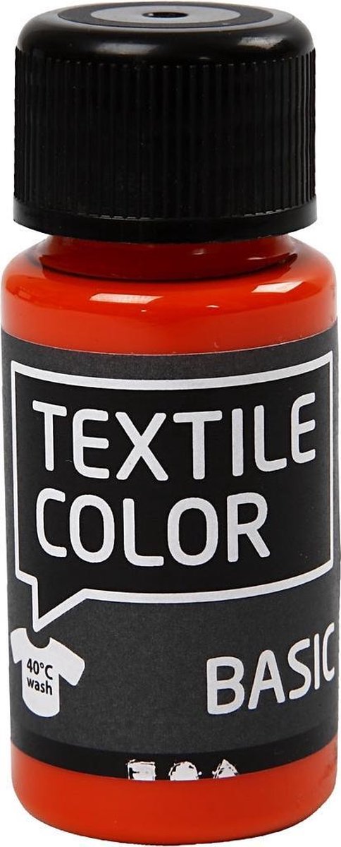 Creativ Company Textile Color Semi-opaque Textile Paint - Orange 50ml