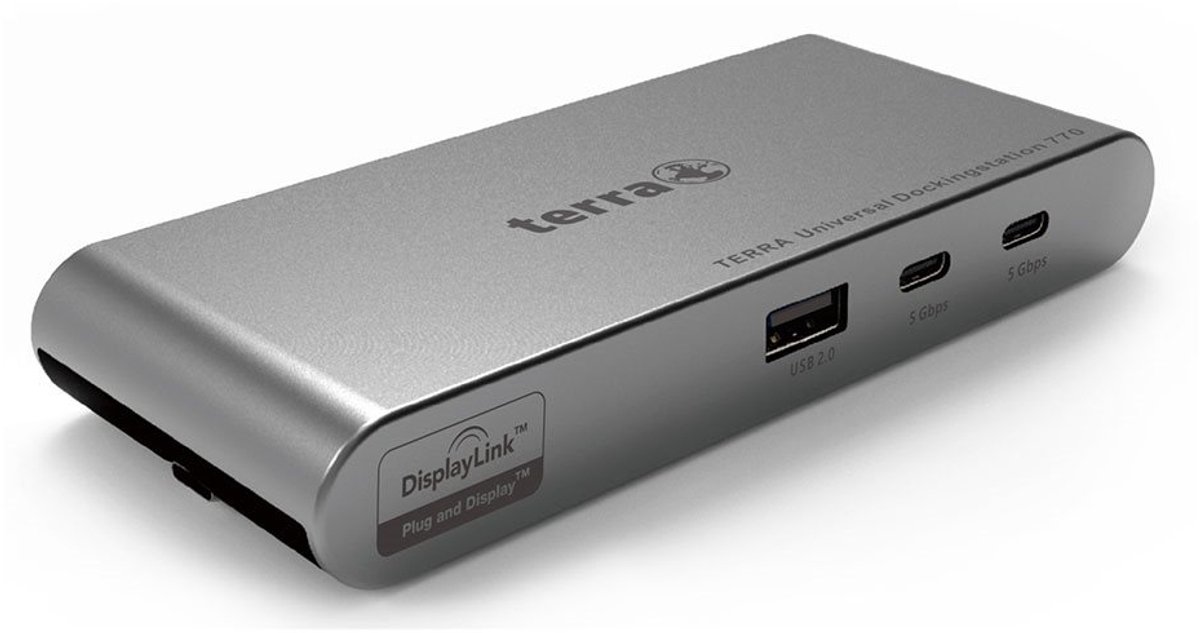 Terra Station daccueil USB-C® Dockingstation 770 avec fonction de chargement, alimentation USB-C®