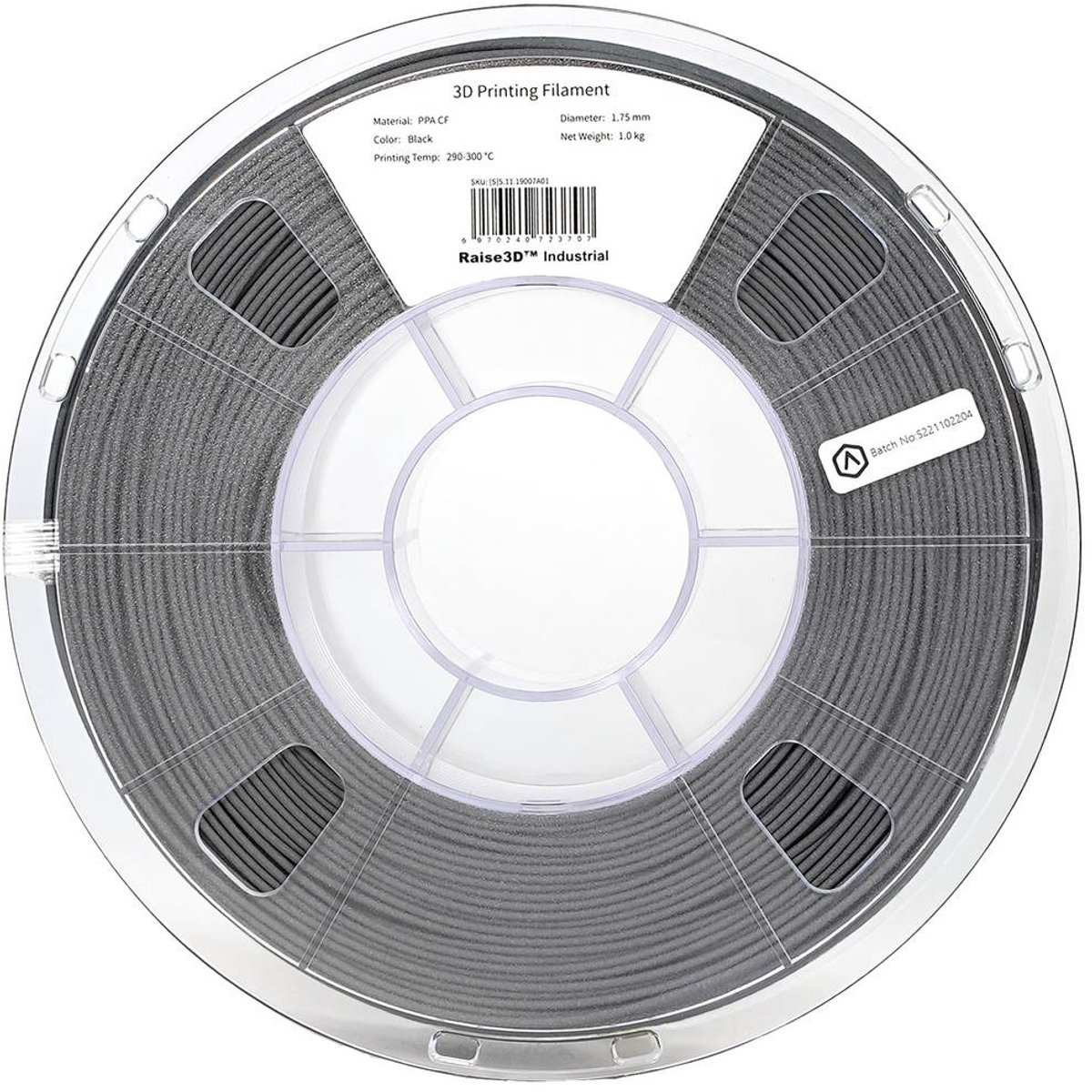 RAISE3D PMRA-1001 Industrial PPA CF Filament PPA rigidité élevée, résistant à haute température, résistant aux produits chimiques, renforcé de fibres de verre,