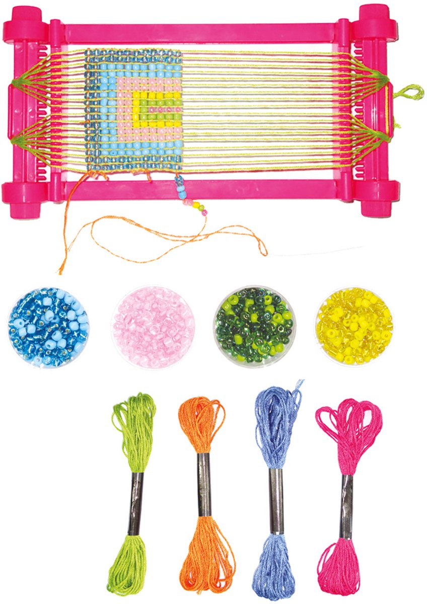 Toi-Toys Loom with Yarn and Bead Set
