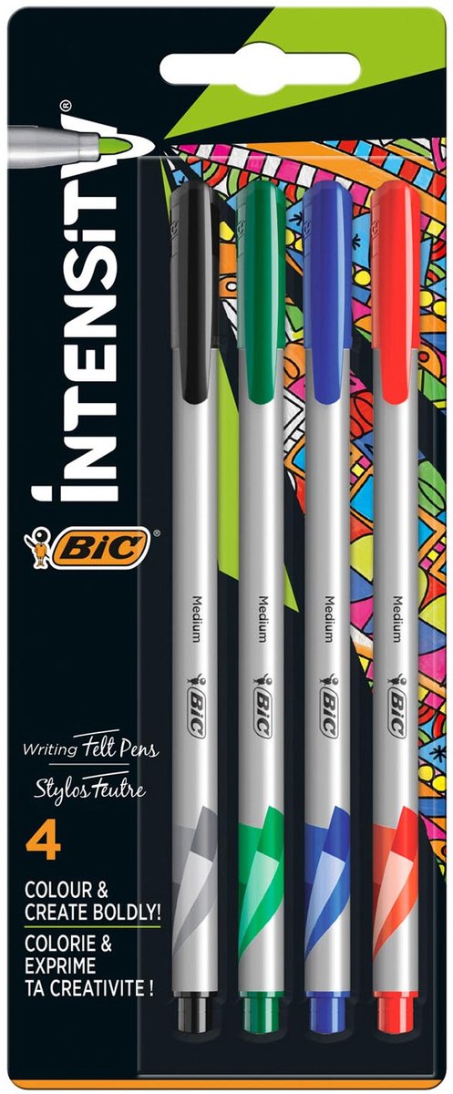 BIC Intensity Fineliners Medium 4 pcs.